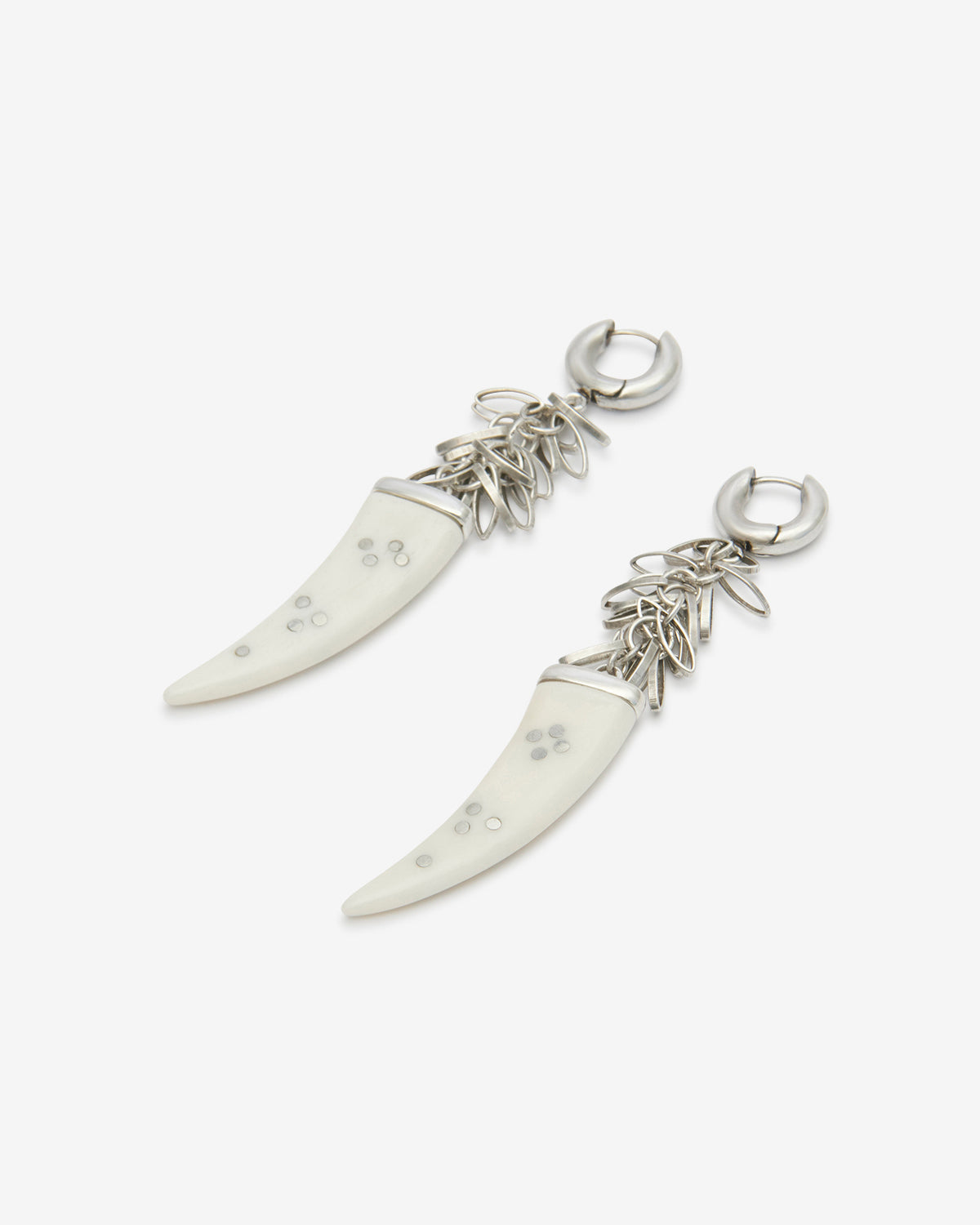 Orecchini a cerchio ellen - Ecru-silver - Woman - 3