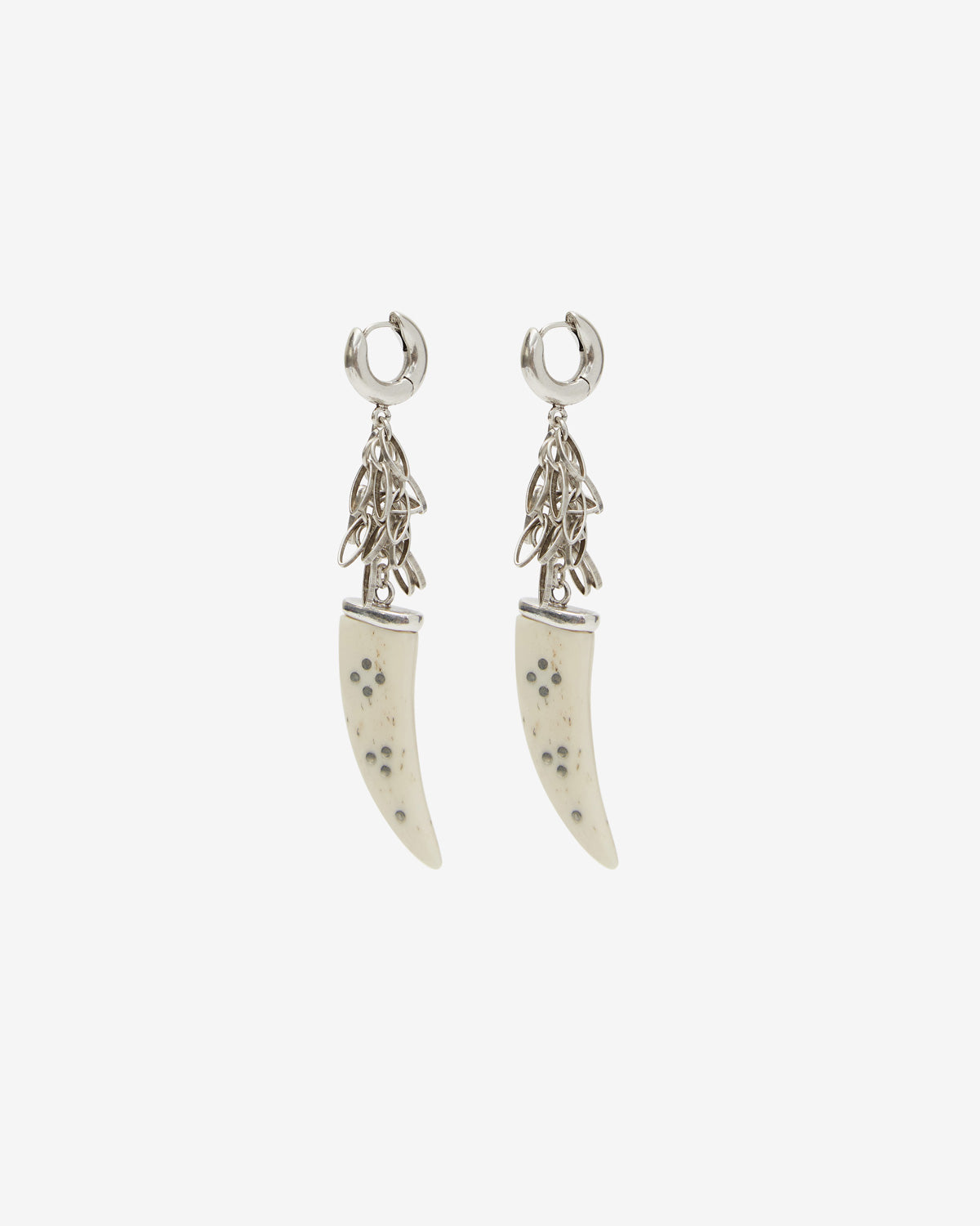 Boucles d'oreilles ellen Woman Écru-argenté 3