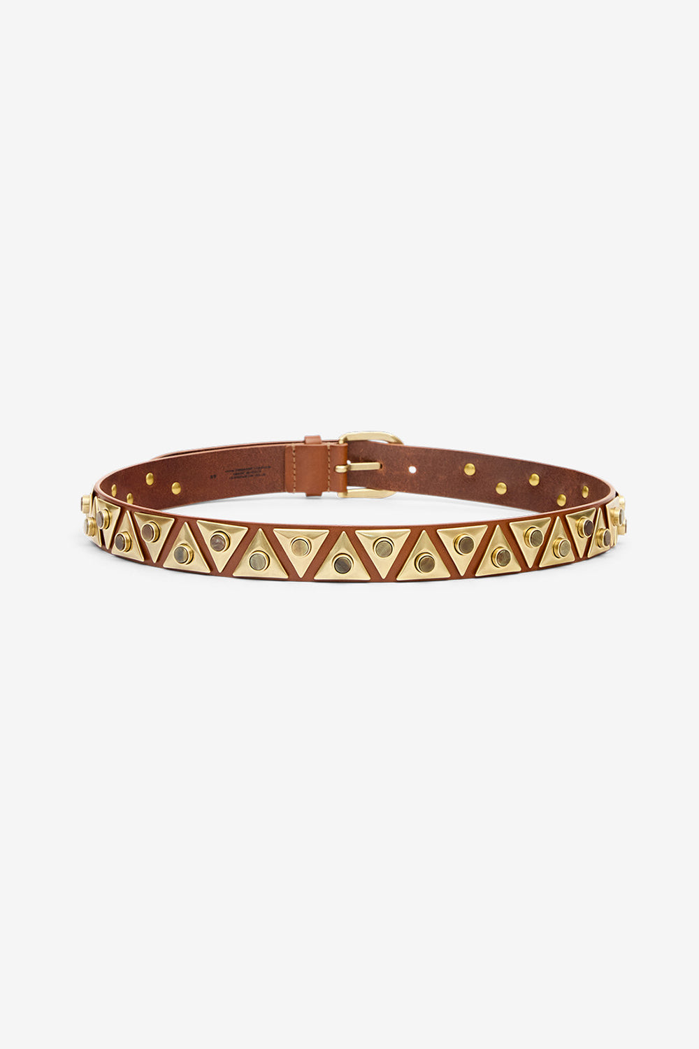 Ceinture veliana en cuir ornementé - Kaki - Woman - 2