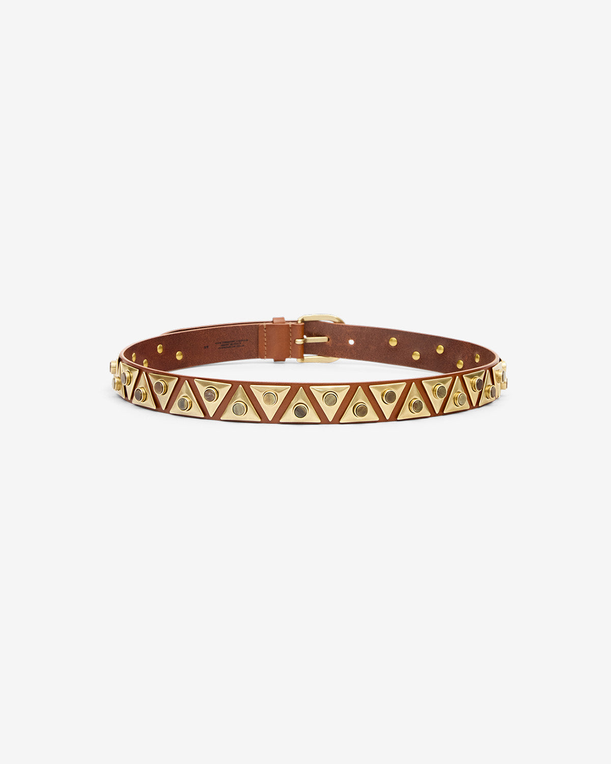 Cintura veliana in pelle decorata - Cachi - Woman - 2