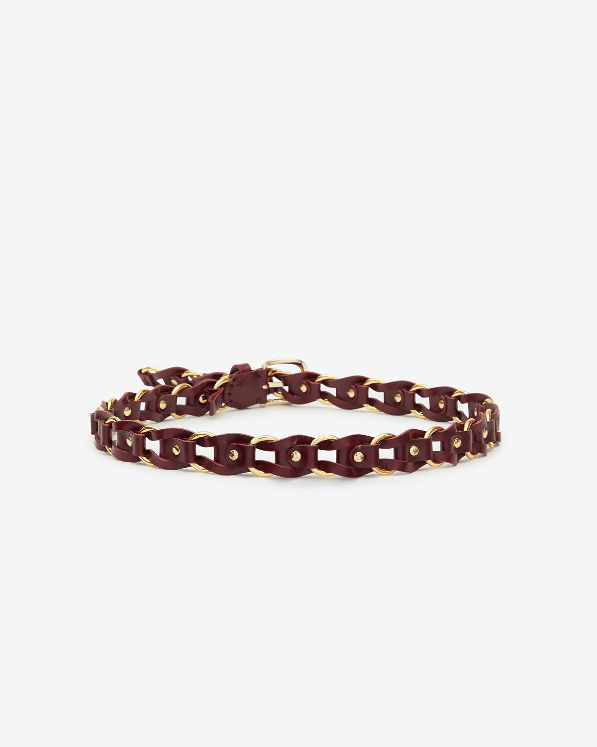 Bali belt Woman Burgundy-gold 1