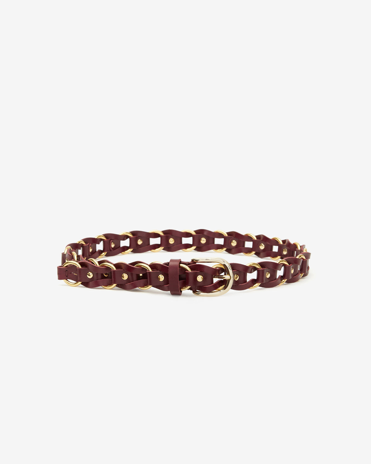 Bali belt Woman Burgundy-gold 3