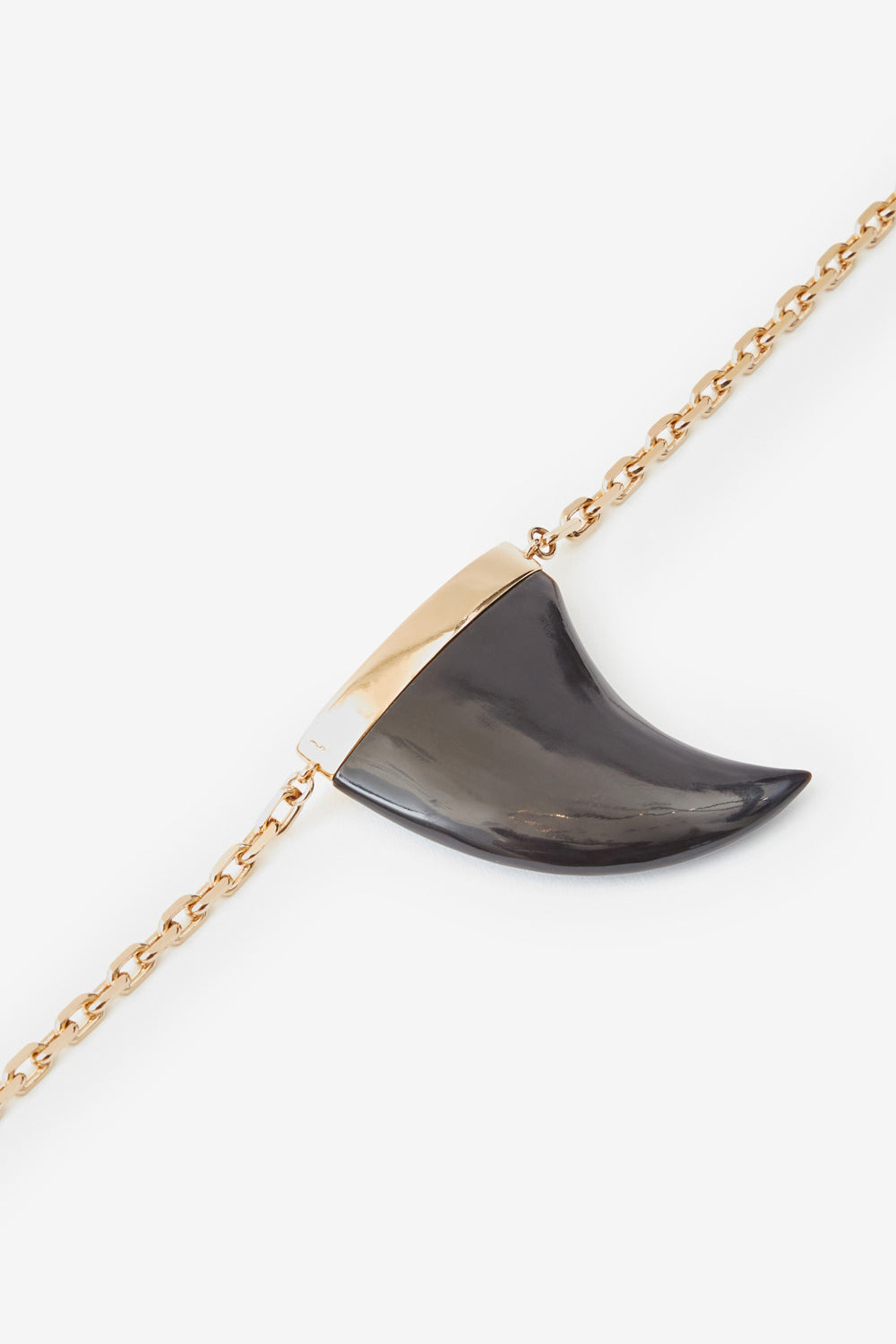Ellen horn pendant necklace - Black - Woman - 3