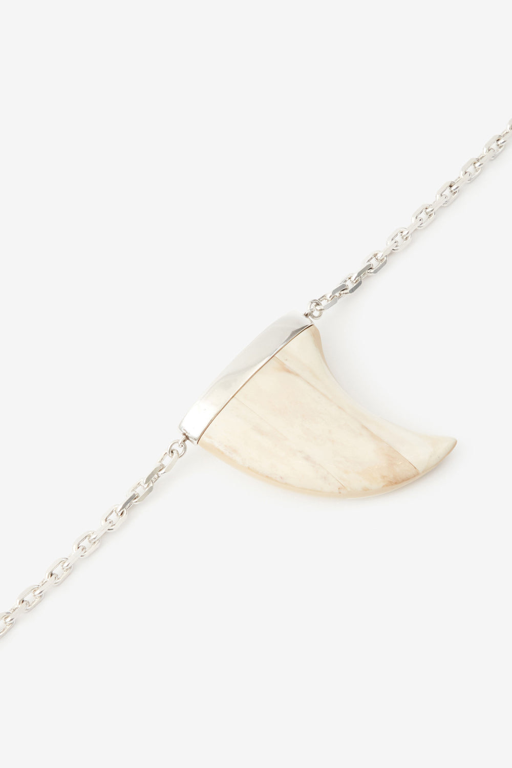 Halskette ellen mit knochenanhänger - Ecru-silver - Woman - 3