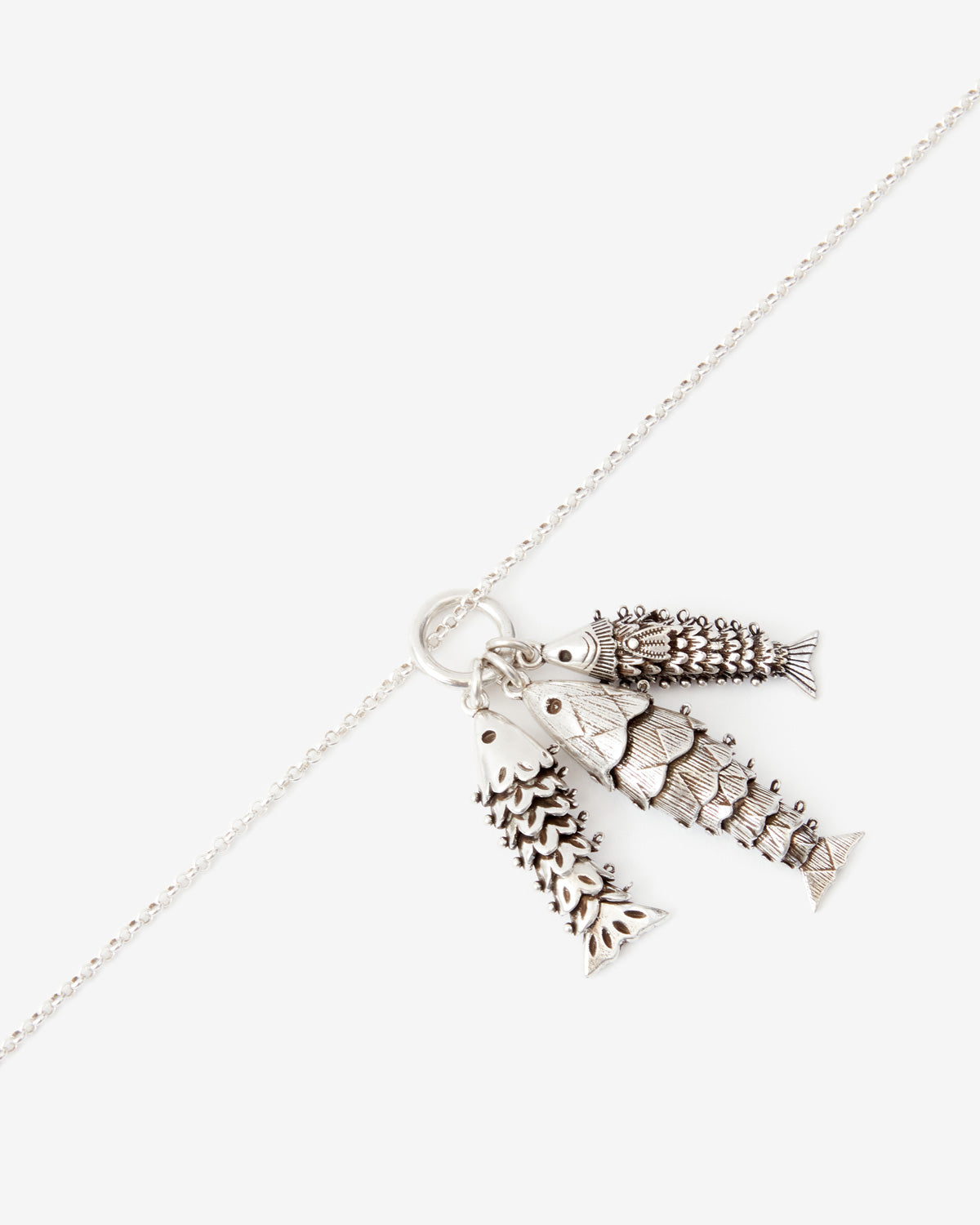 Collier river à pendentifs forme poisson - Argent - Woman - 2