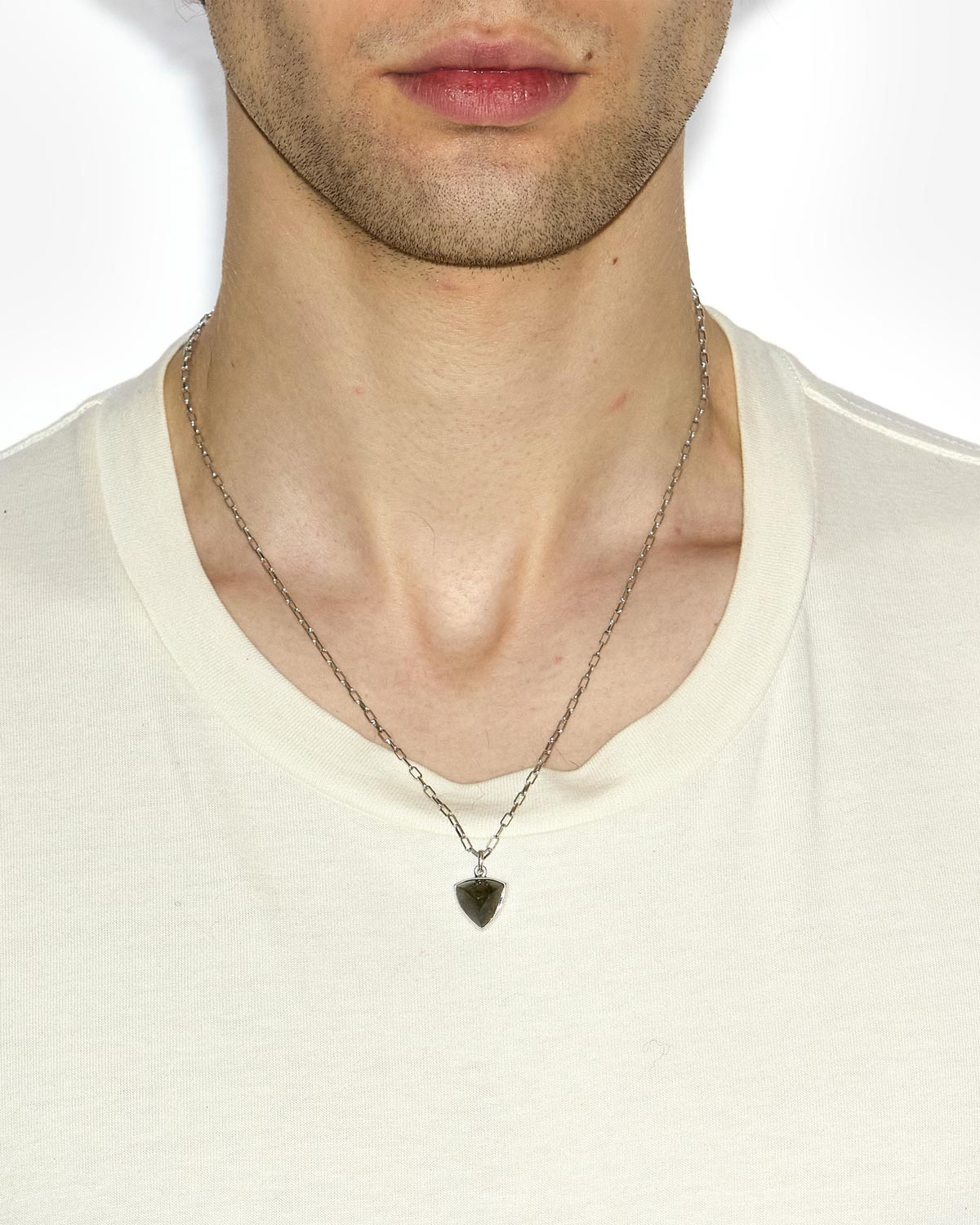 Collana cheerful man Man Khaki-silver 1