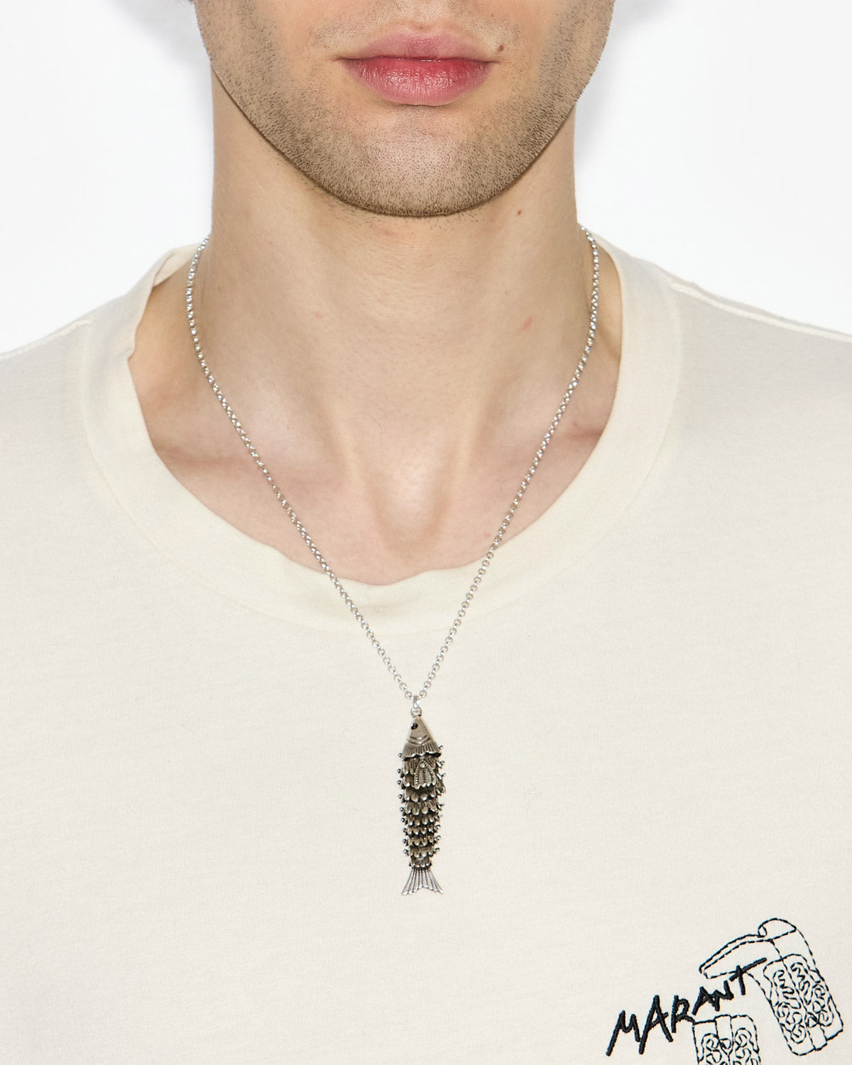 River man necklace Man Silver 2