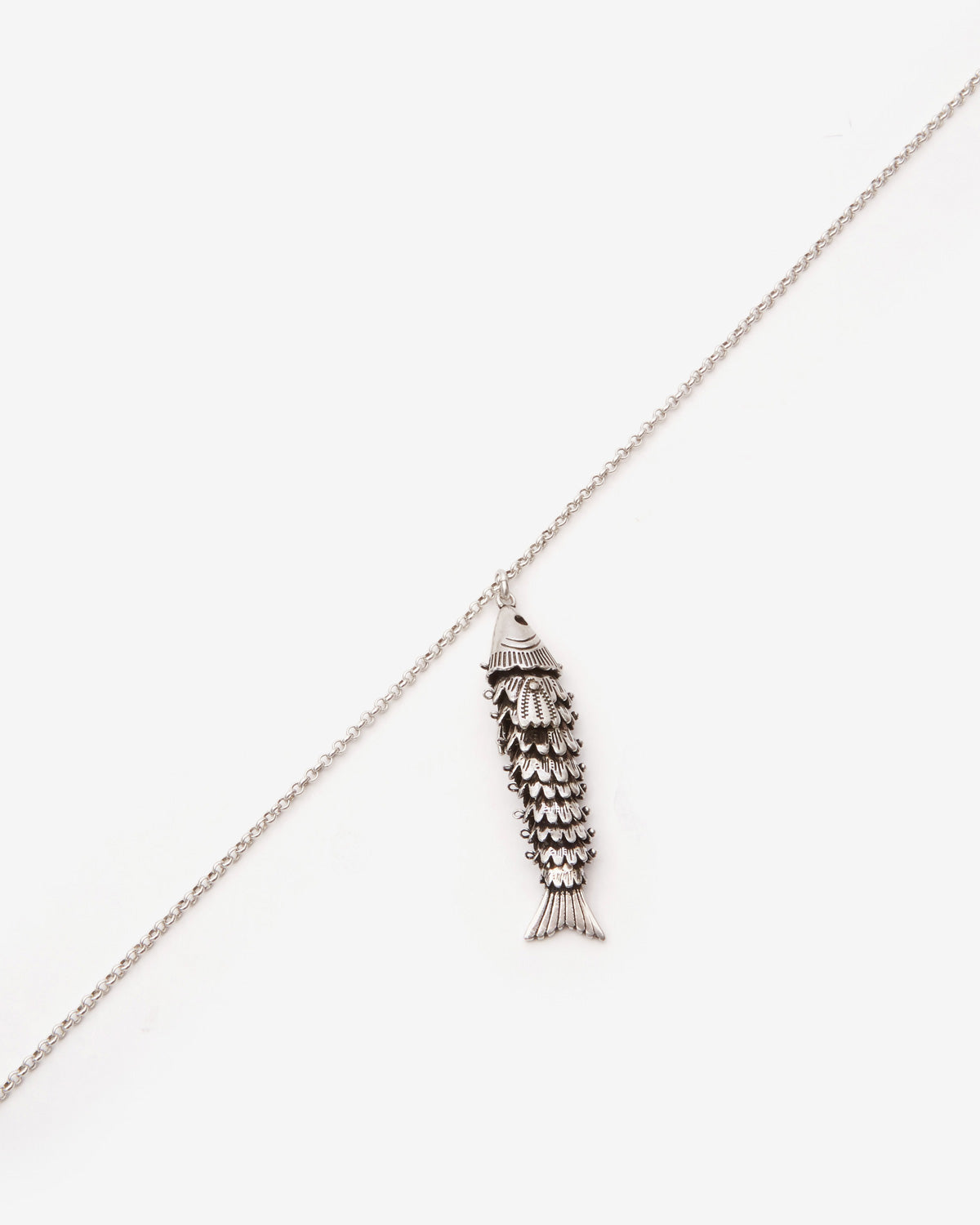 Collana river man con pendente a forma di pesce - Argento - Man - 3