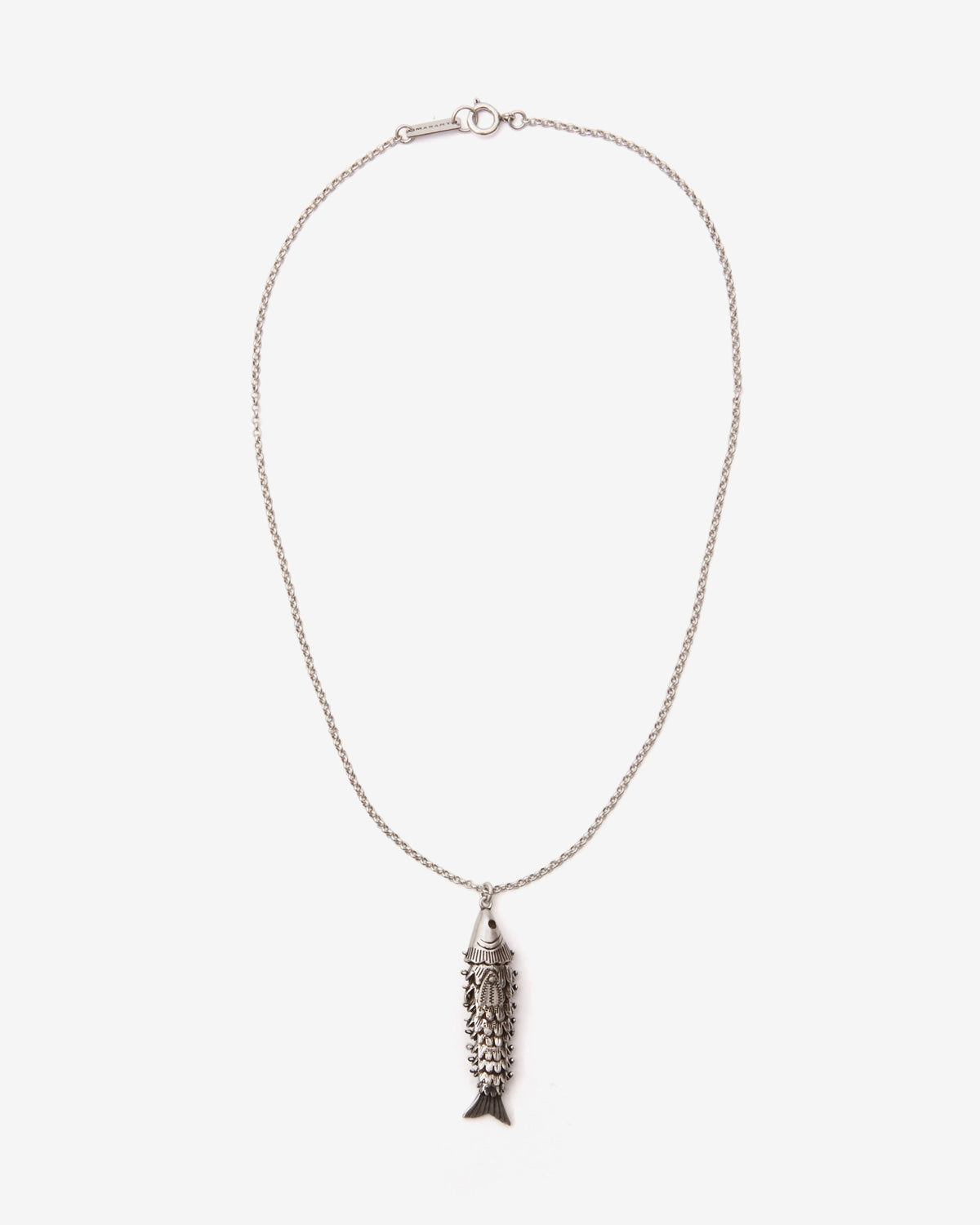 Collana river man con pendente a forma di pesce - Argento - Man - 1