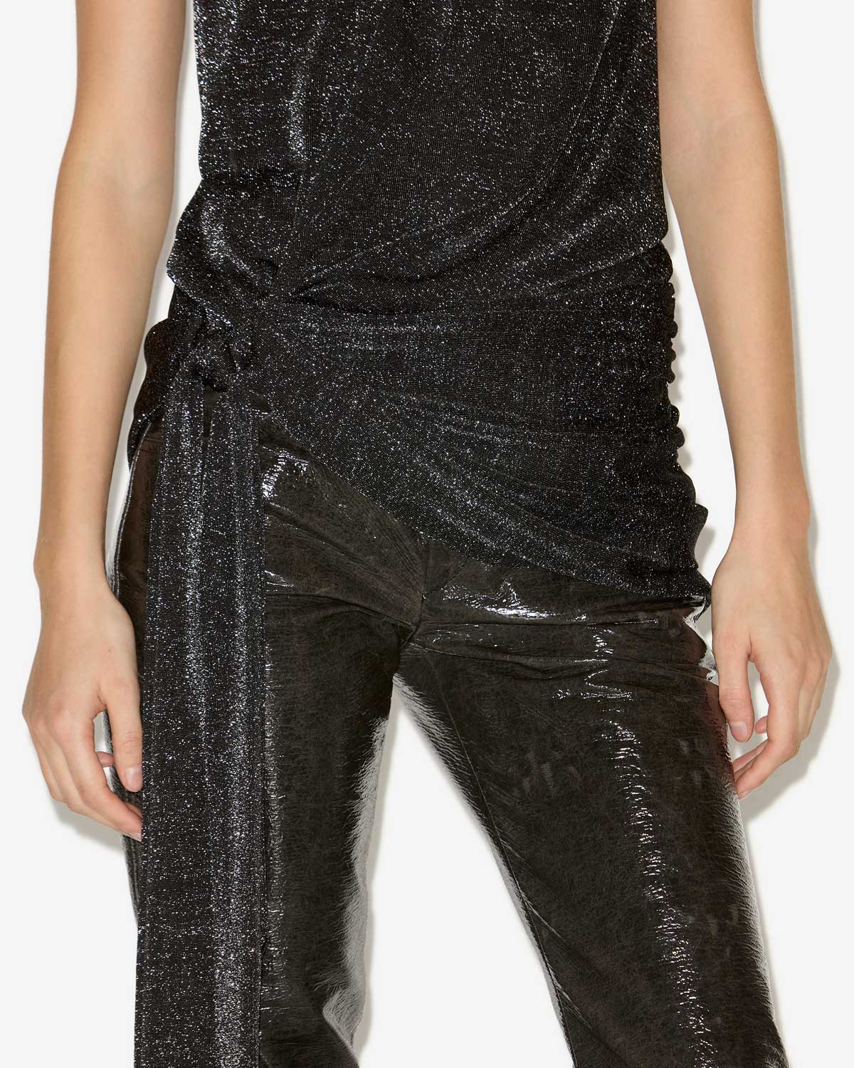 Celini top Woman Black and silver 4