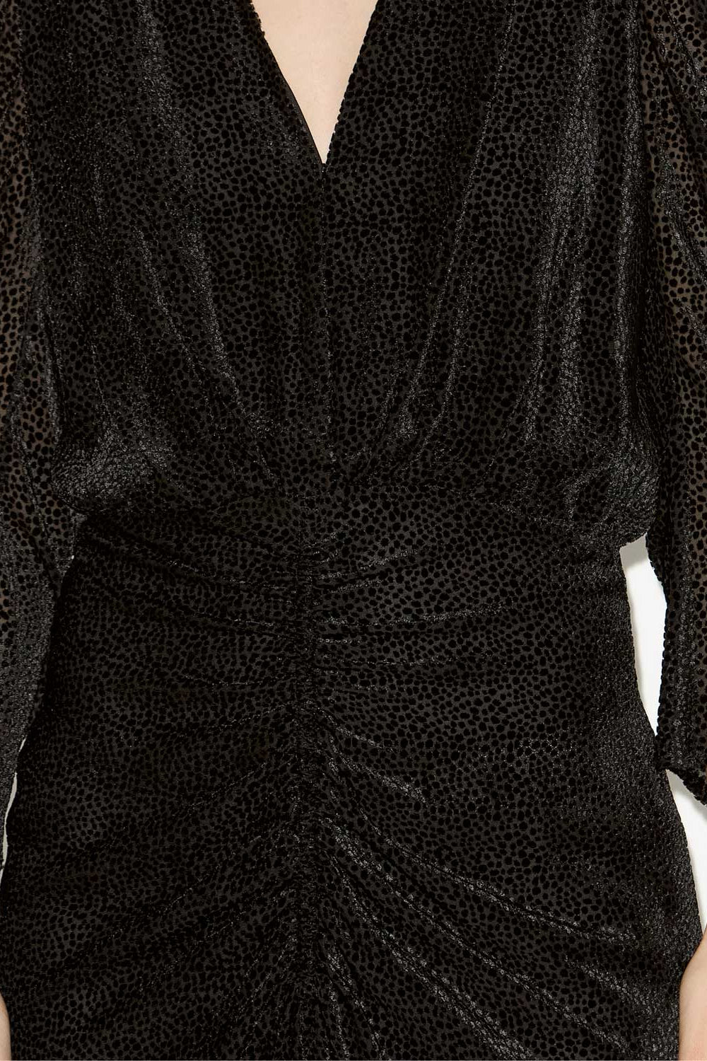 Blusa marlin de terciopelo devoré - Negro - Woman - 3