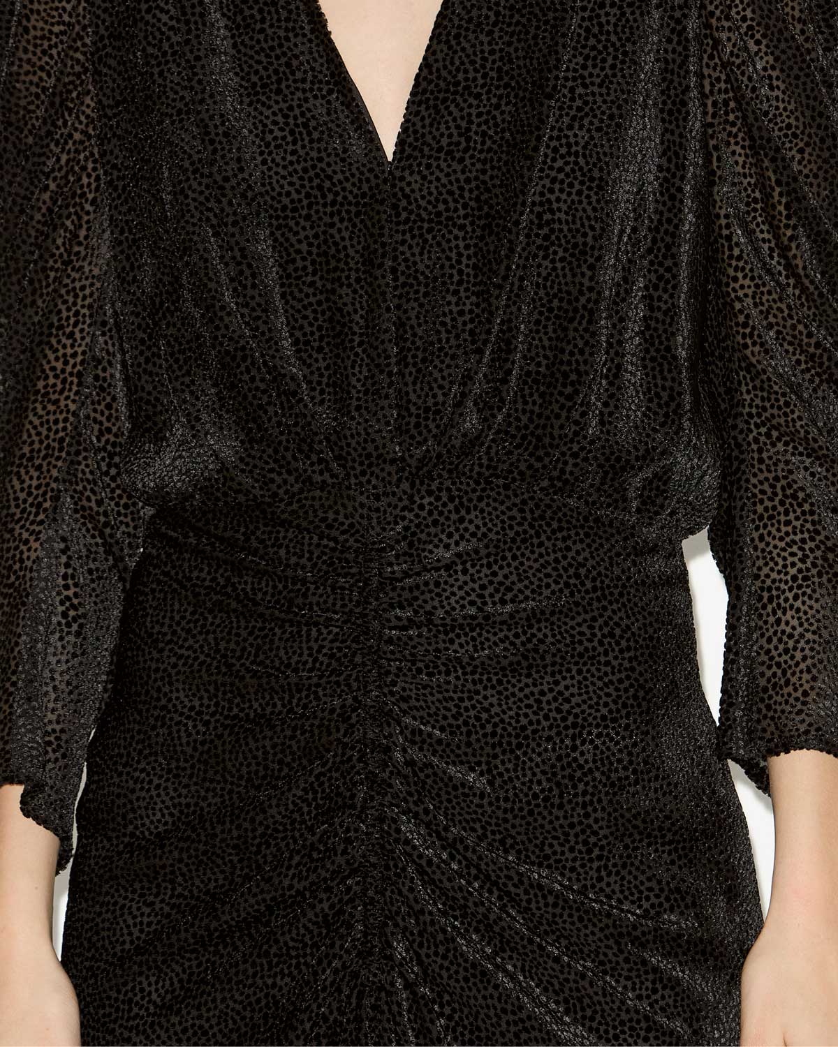 Blusa marlin de terciopelo devoré - Negro - Woman - 2