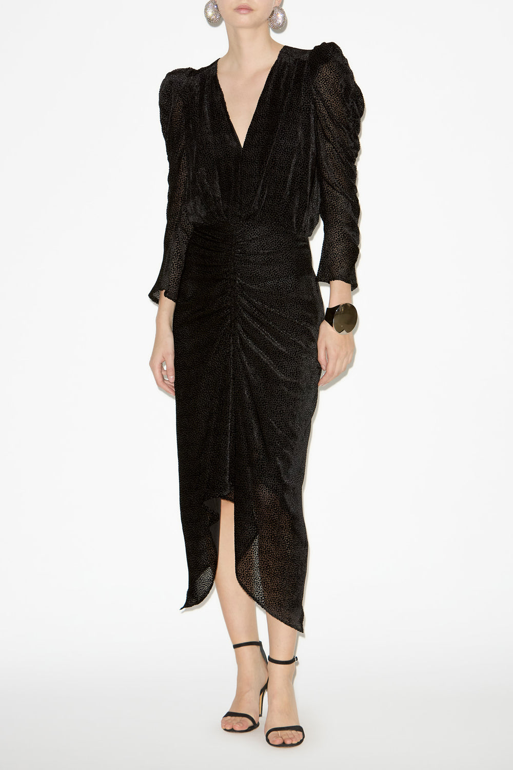 Blusa marlin de terciopelo devoré - Negro - Woman - 2