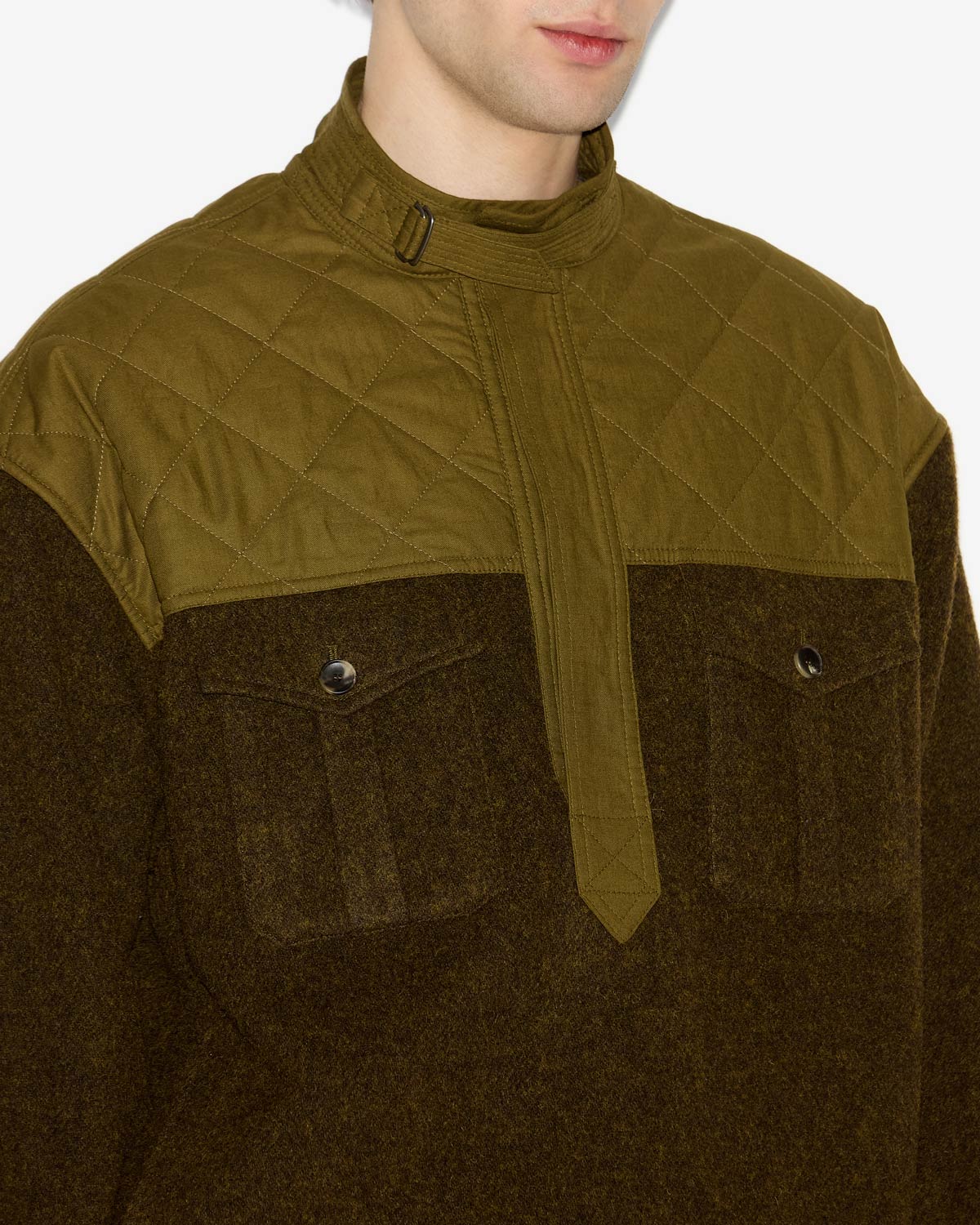 Stiven sweater Man Dark khaki 2