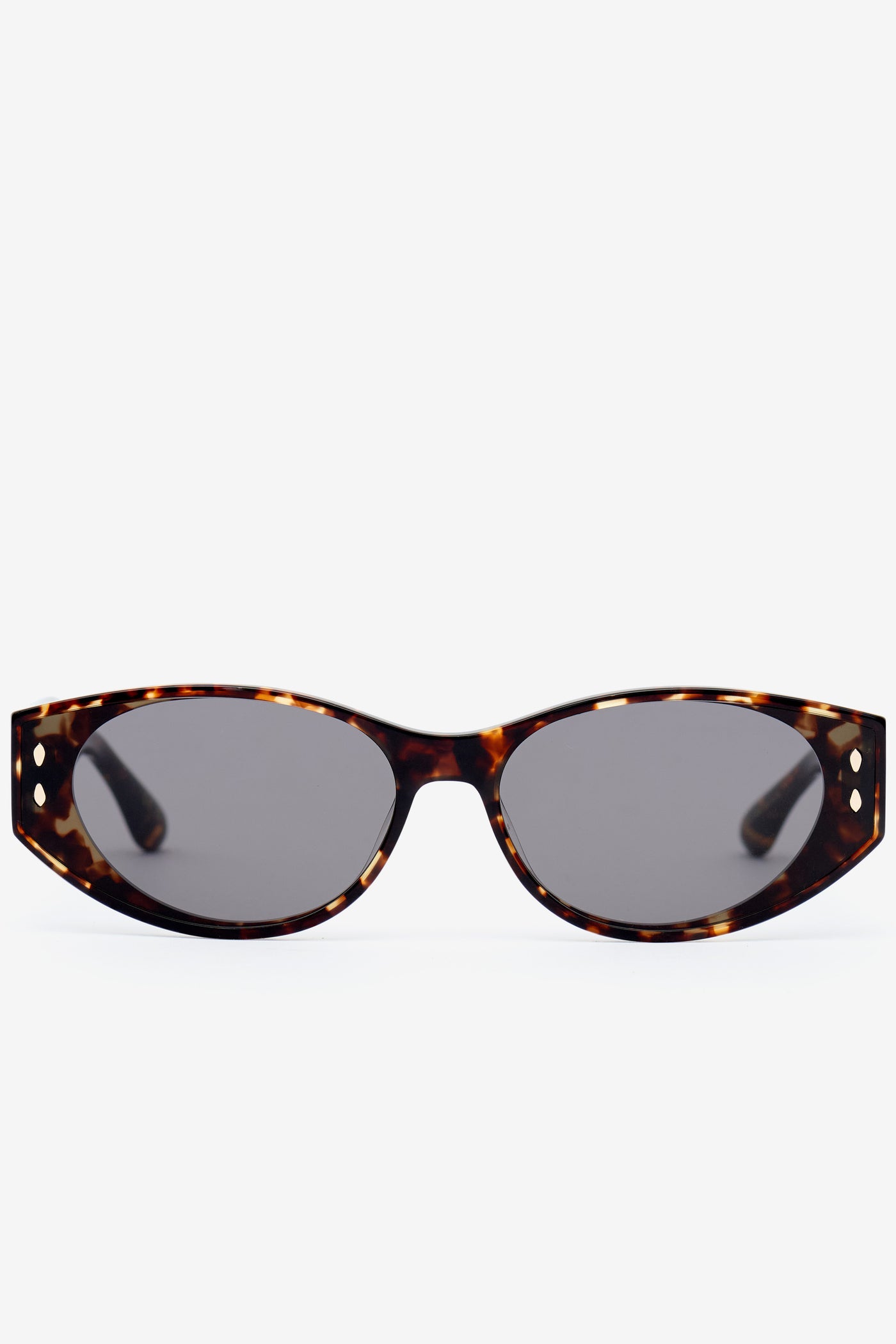  emely oval sunglasses - Havana/grey - Woman - 1