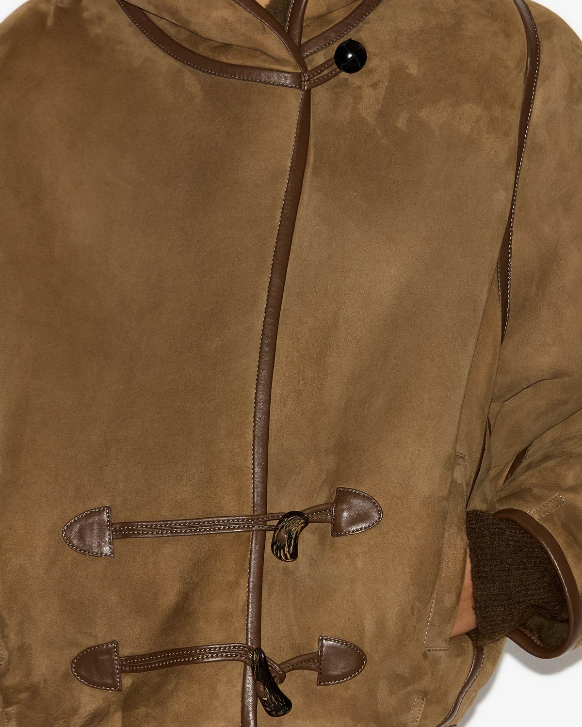 Manteau amiel court en peau retournée - Bronze - Woman - 2