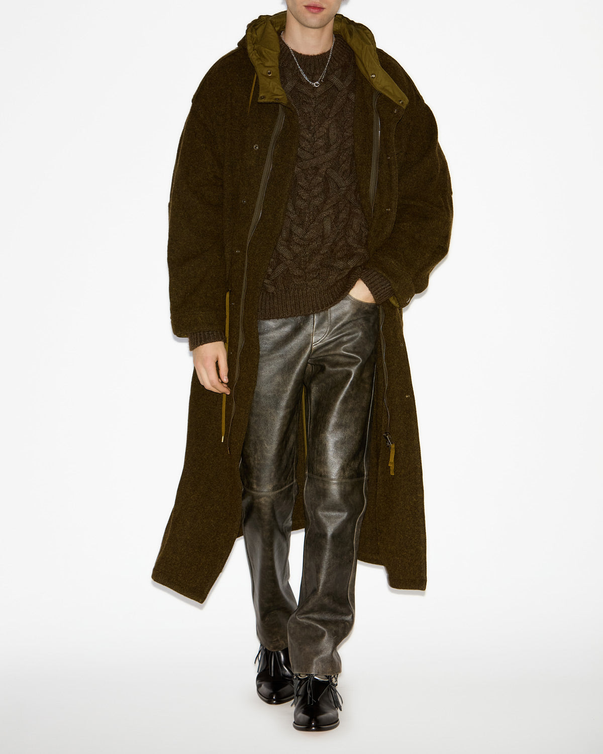 Sohen coat Man Dark khaki 4