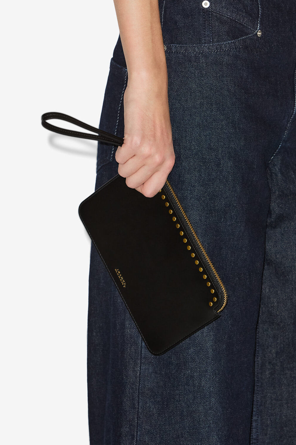 Flat pouch レザー クラッチバッグ - 黒 - Woman - 2