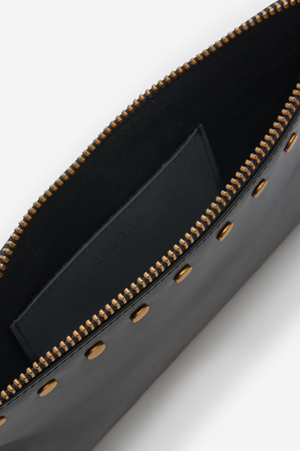 Flat pouch レザー クラッチバッグ - 黒 - Woman - 4
