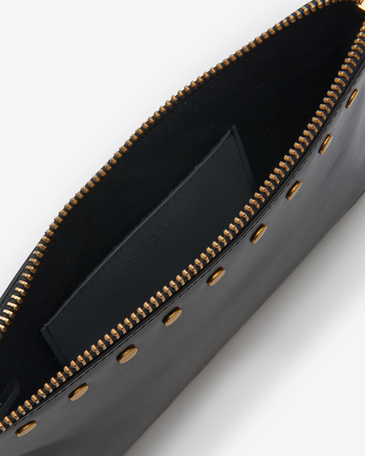 Pochette flat pouch in pelle - Nero - Woman - 3