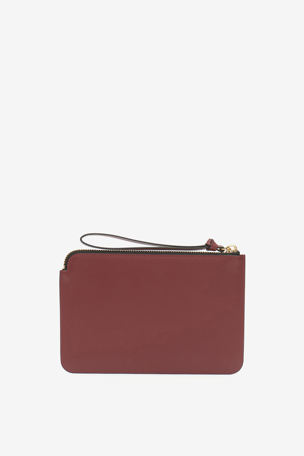 Flat pouch レザー製 クラッチバッグ - ボルドー - Woman - 3