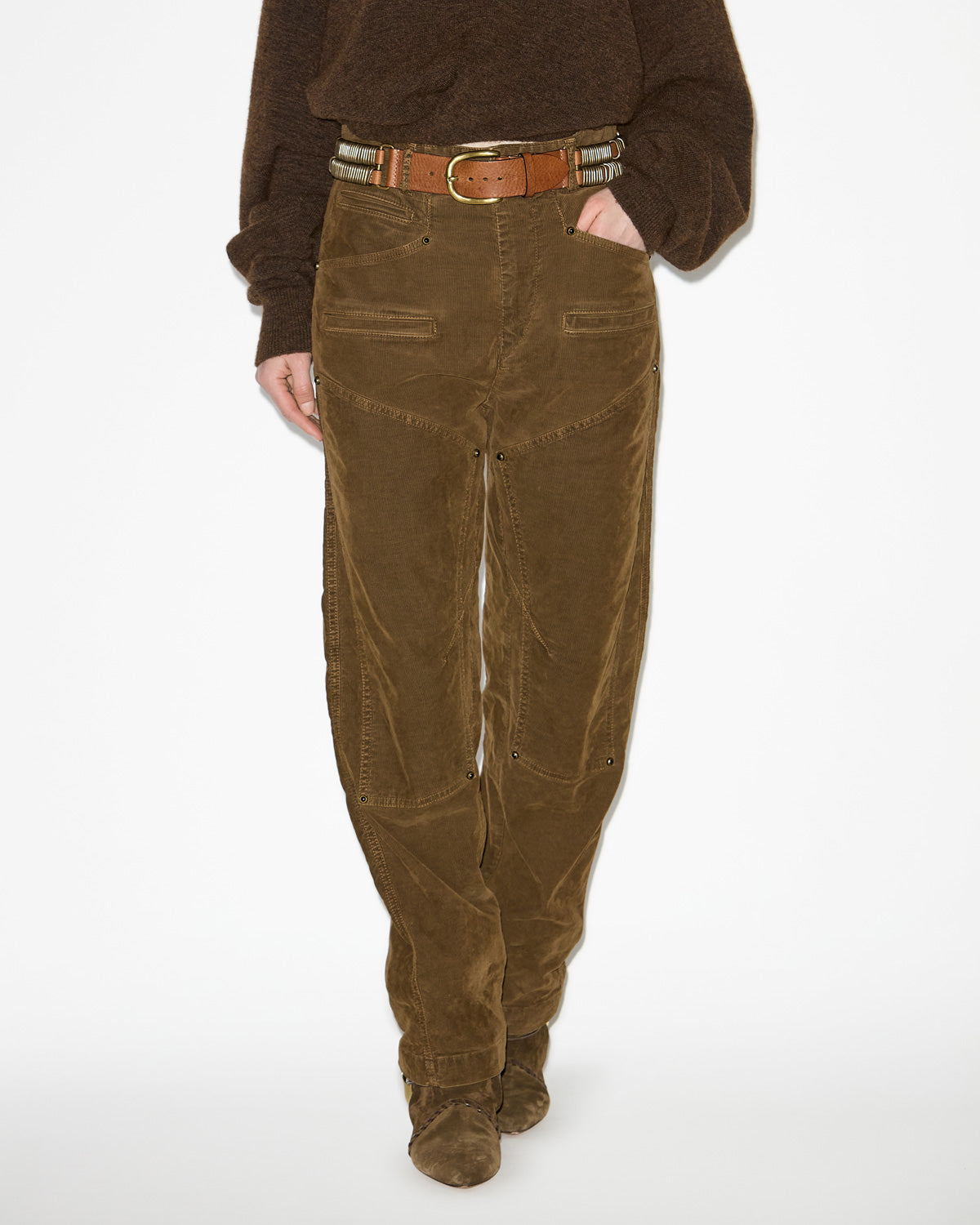 Hose emmy Woman Khaki 4