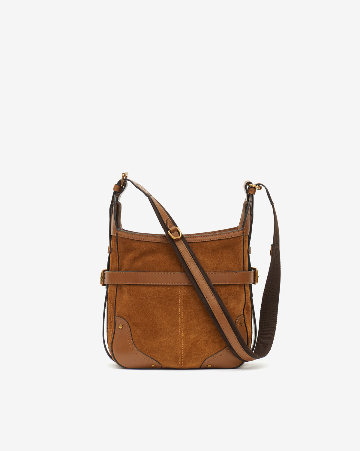 Sierra hobo s shoulder bag in suede leather - Cognac - Woman - 2