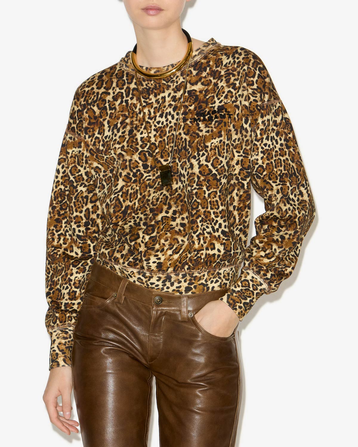 Shad sweatshirt Woman Leopard 5