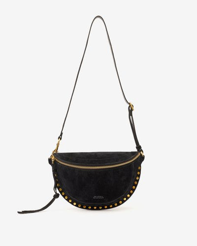 Skano suede leather belt bag - Black - Woman - 10