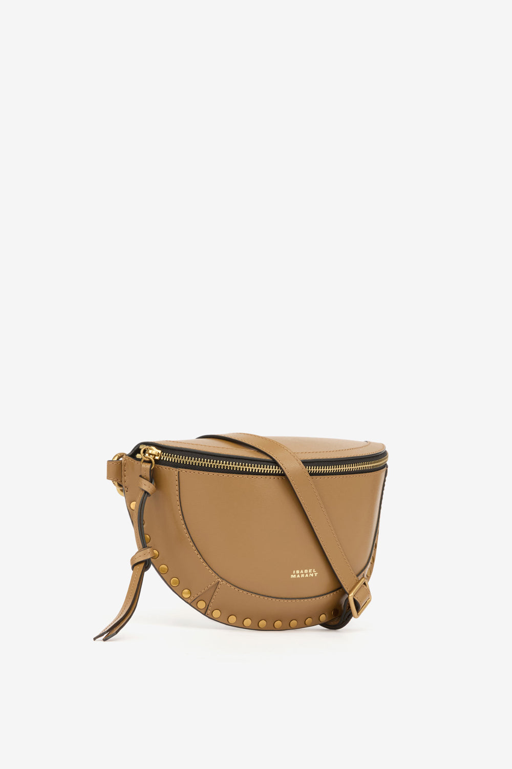 Skano belt bag in grained calfskin leather - Khaki - Woman - 4
