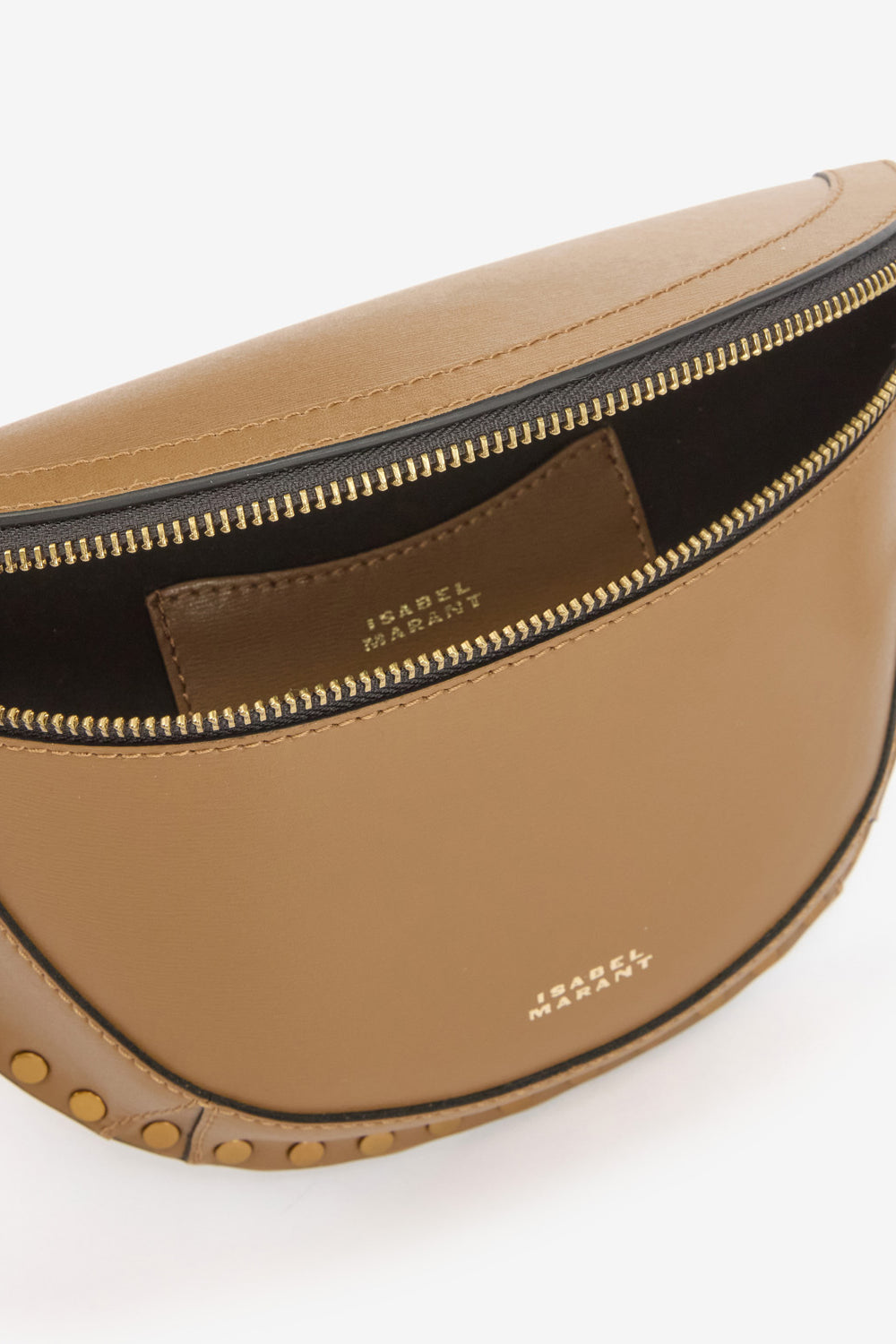 Skano belt bag in grained calfskin leather - Khaki - Woman - 3