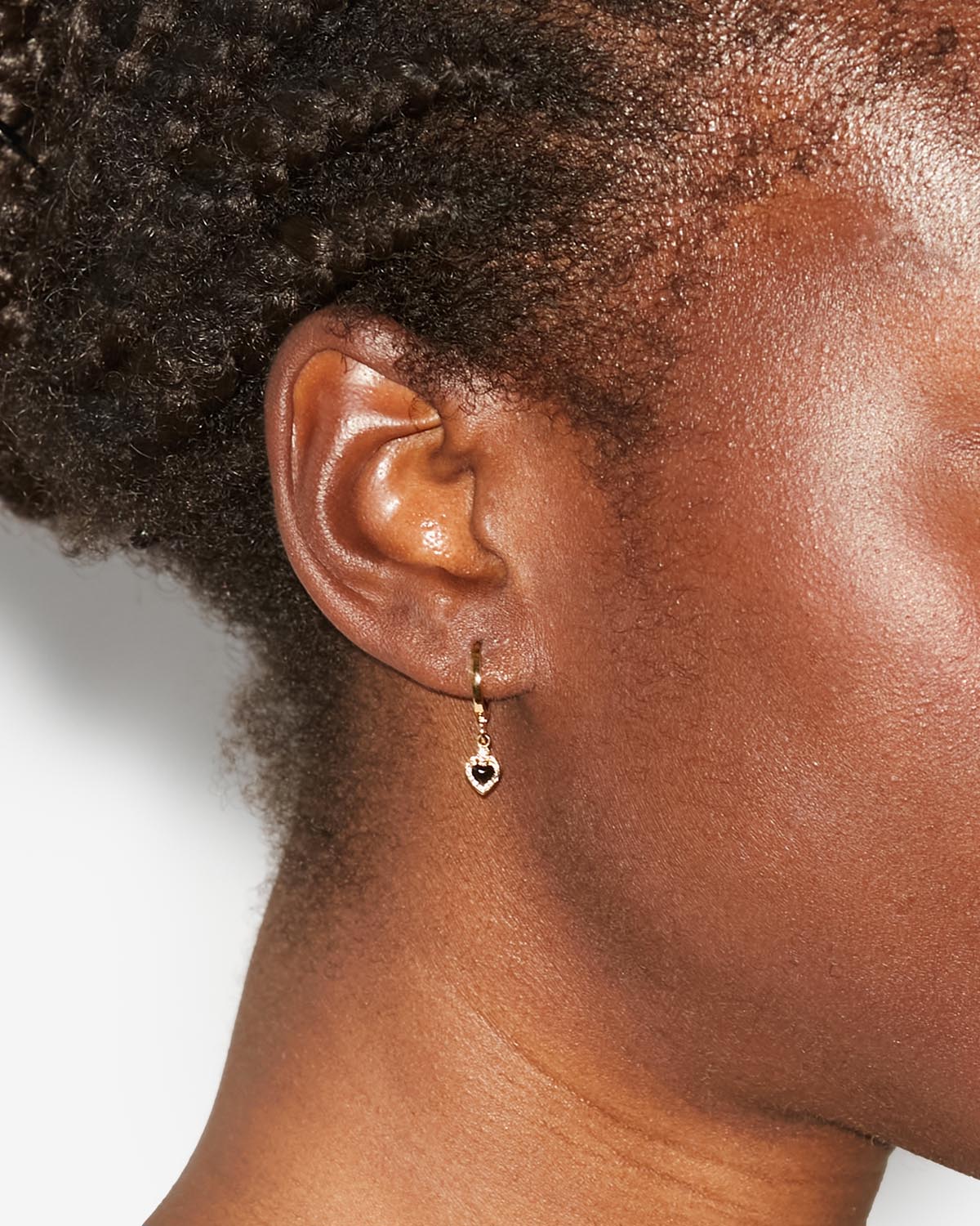 Happiness earrings Woman Black 1