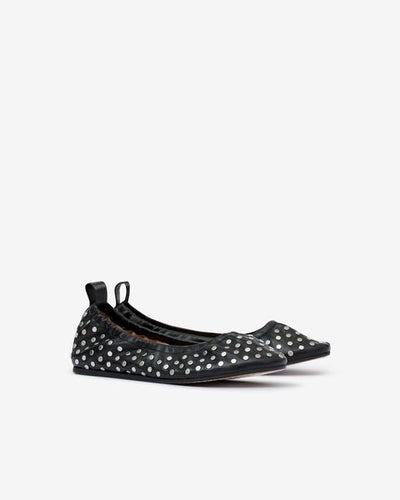 Belna leather ballet flats - 검은색 - Woman - 3