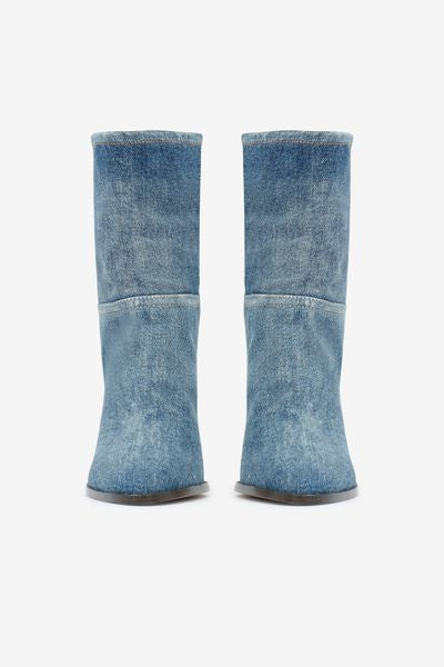 Rouxa suede ankle boots - Washed blue - Woman - 3