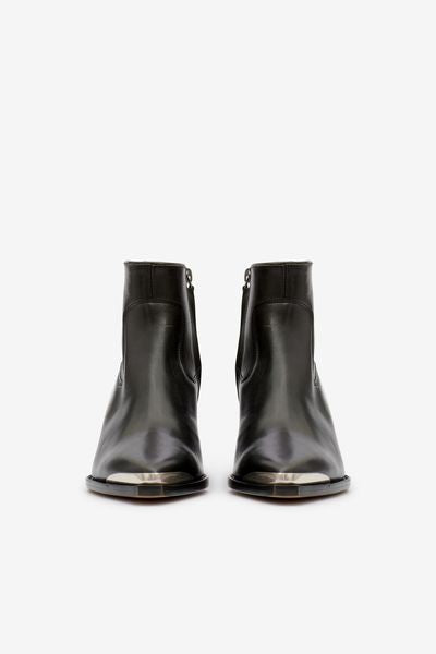 Boots en cuir adnae - Noir - Woman - 7