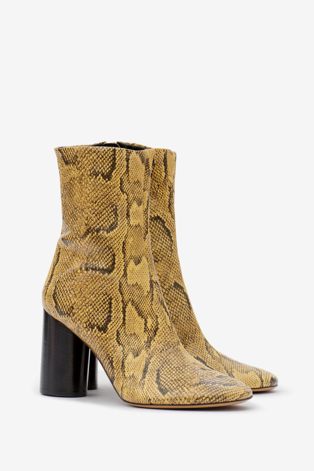 Stivaletti in morbida pelle con tacco alto - Naturale - Woman - 5