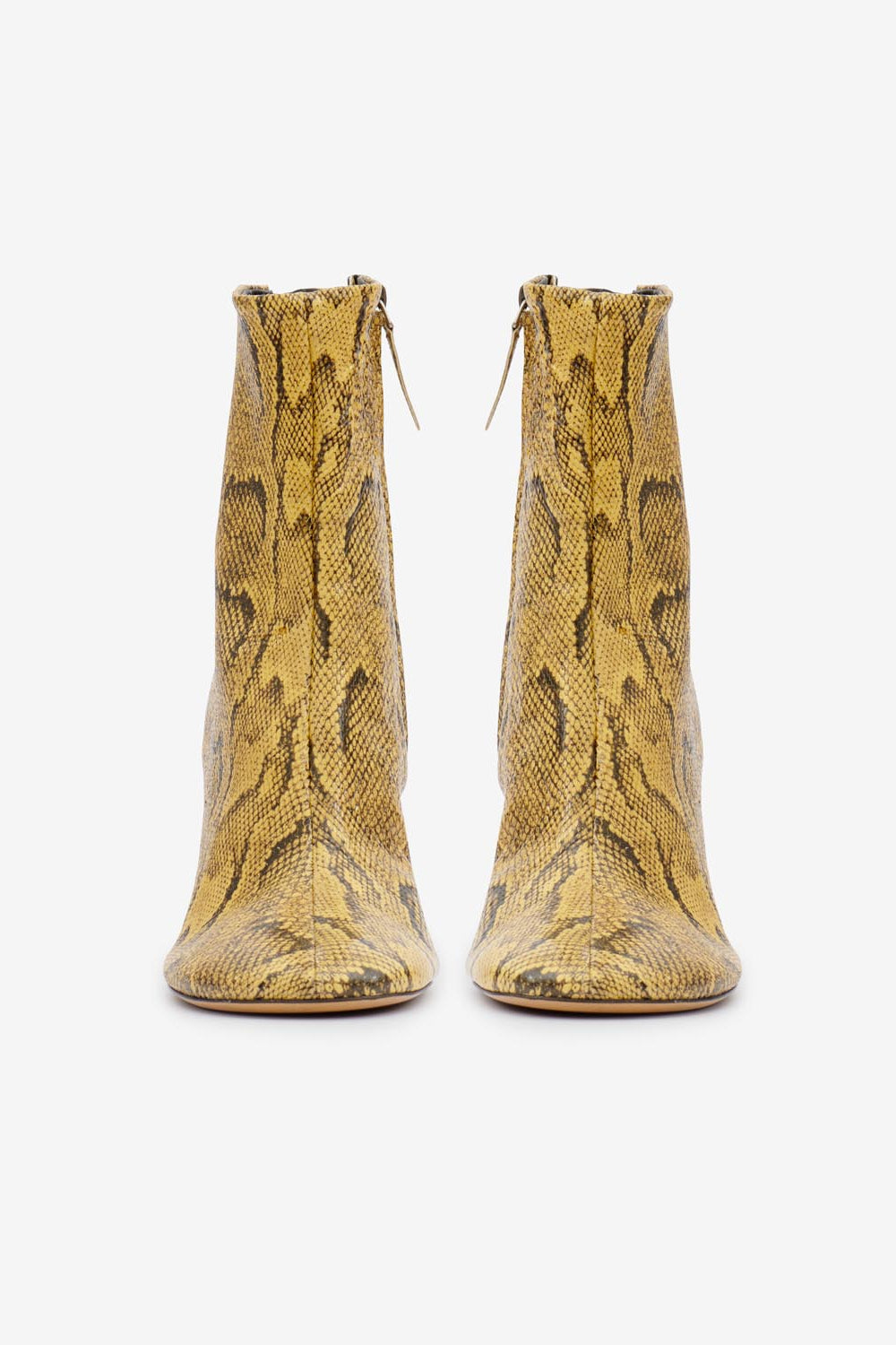 Stivaletti in morbida pelle con tacco alto - Naturale - Woman - 3