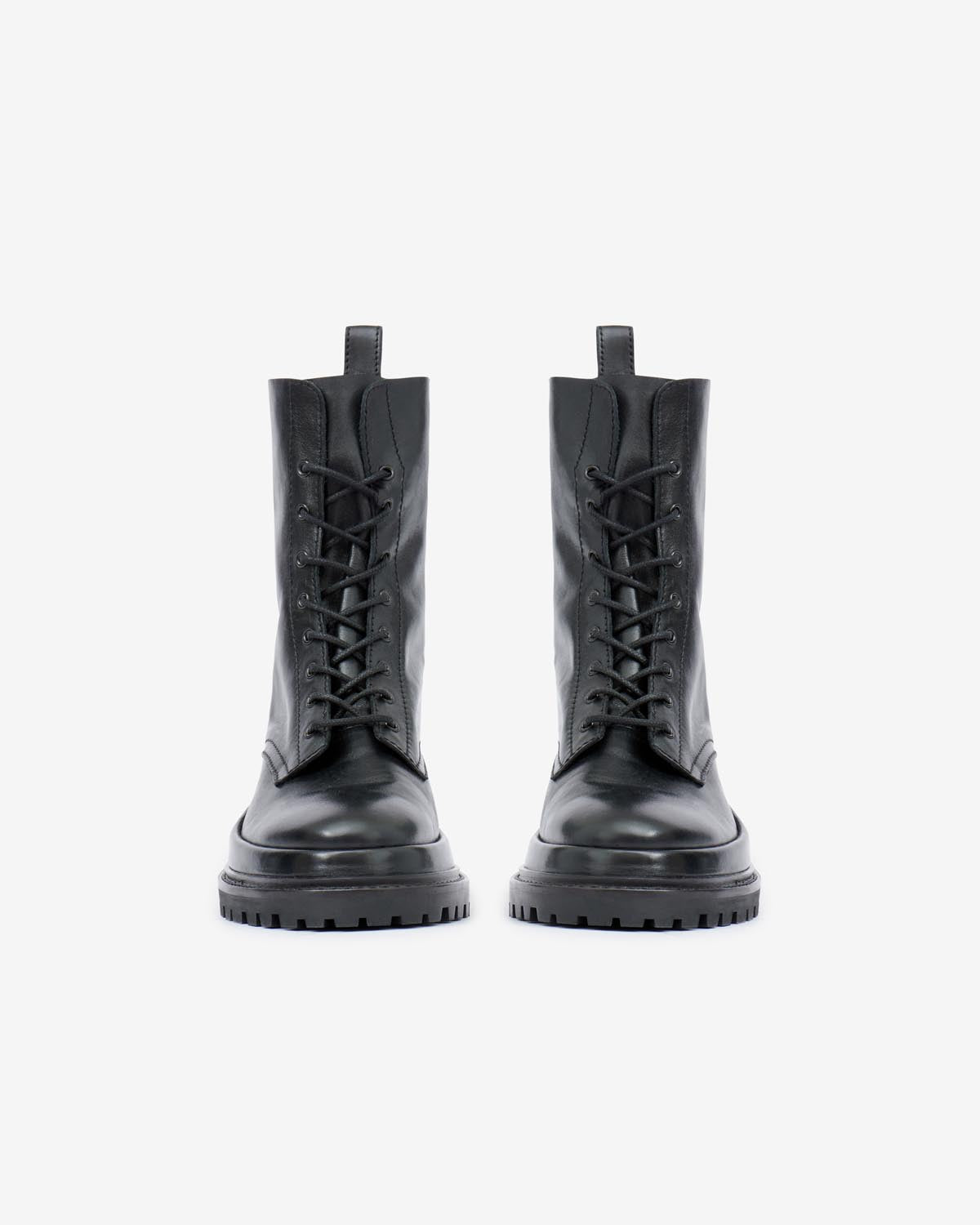 Ghiso smooth leather low boots - Black - Woman - 3