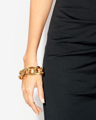 Links oversized chain bracelet - Gold - Woman - 3