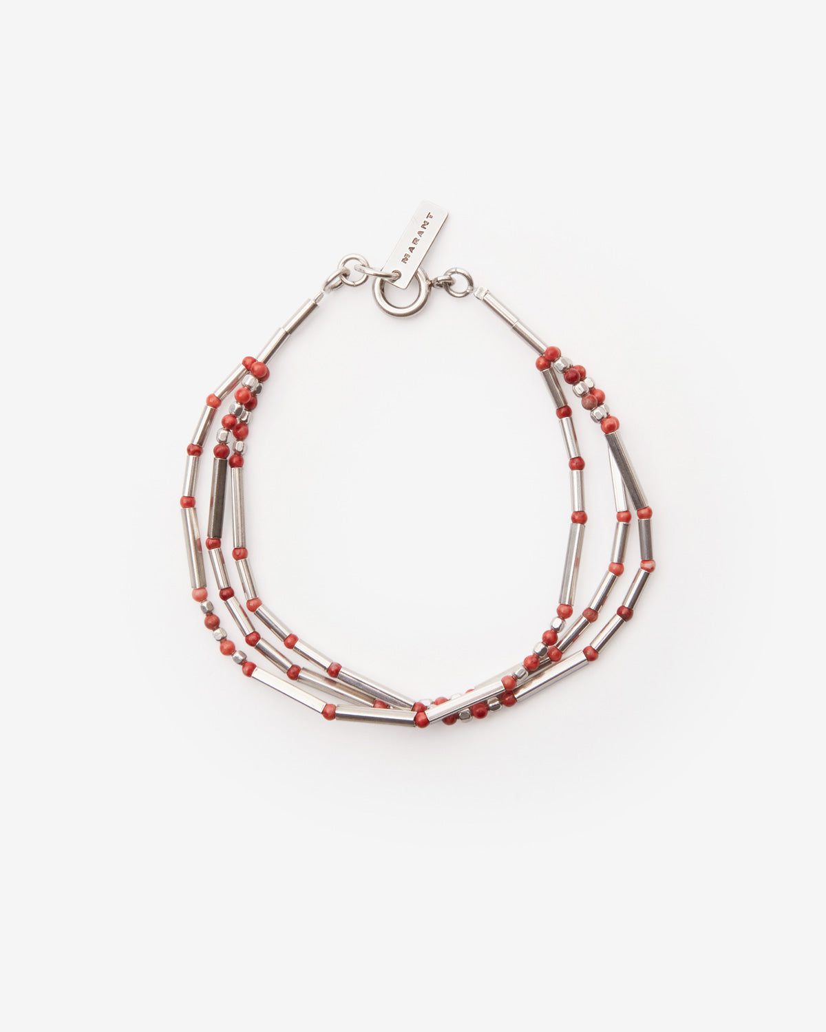 Bracciale sergio Man Red-silver 1