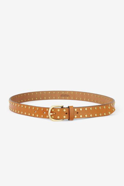 Zap leather buckle belt - Naturale - Woman - 5