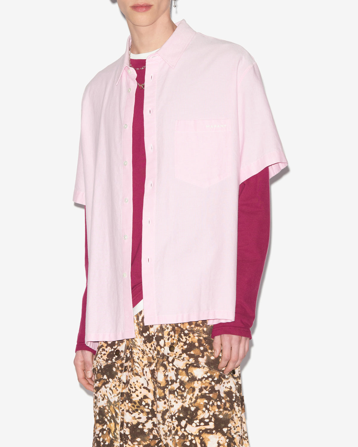 Camisa iggy Man Light pink 5