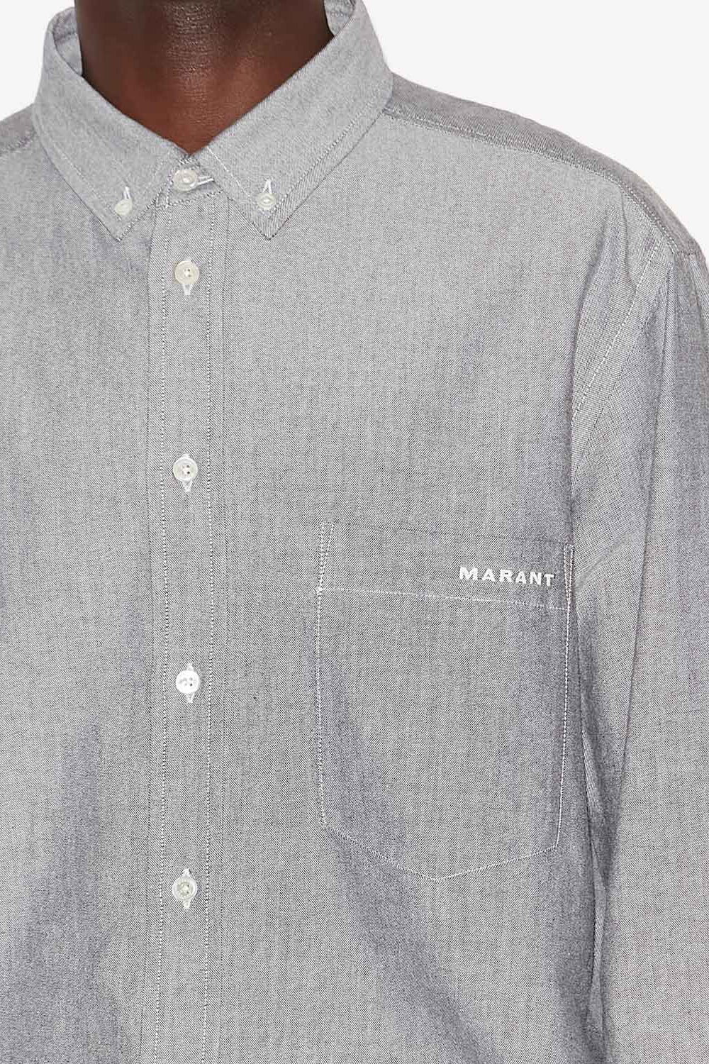 Hemd jasolo aus baumwolle - Anthracite - Man - 3