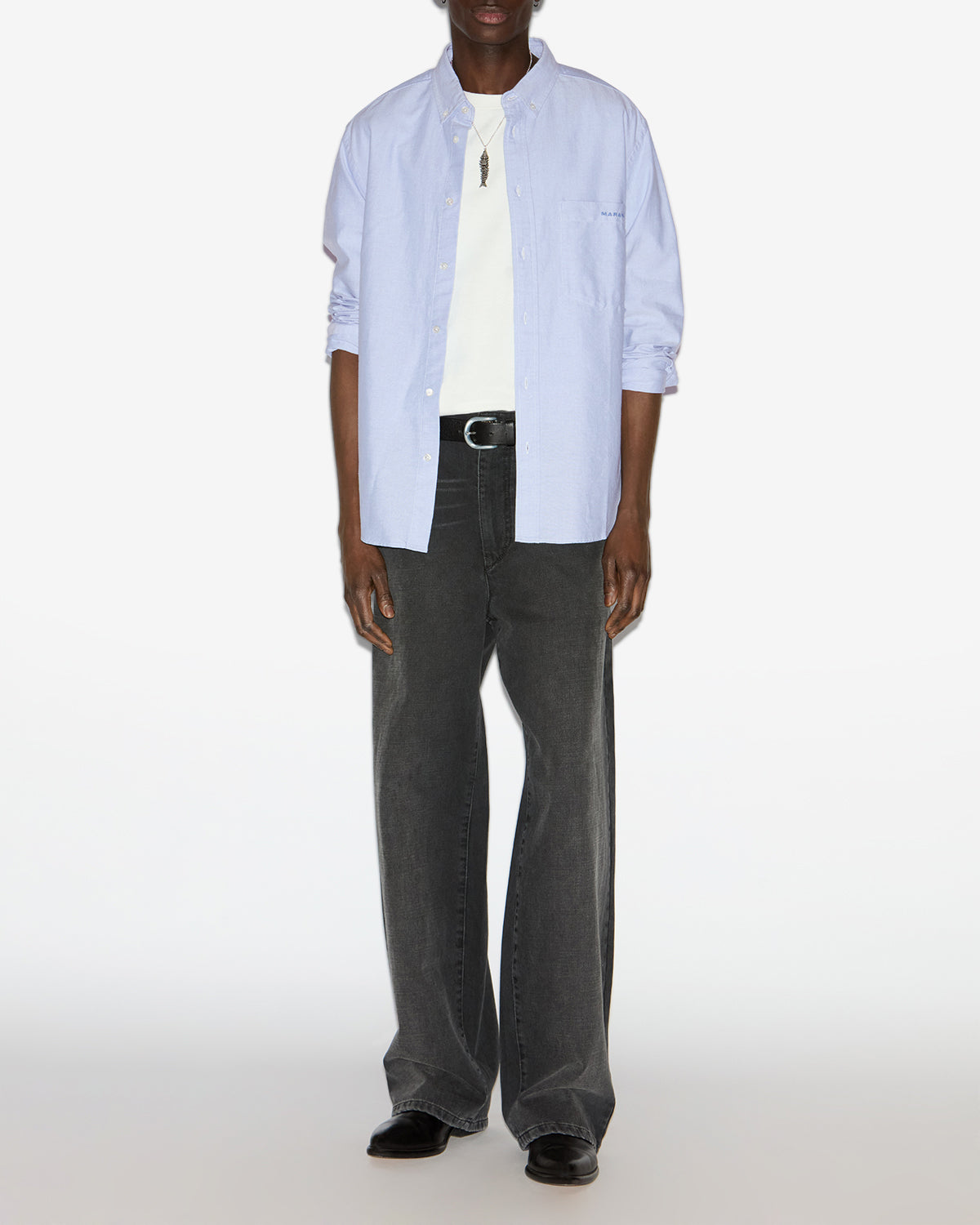 Camicia jasolo in cotone - Blu - Man - 1