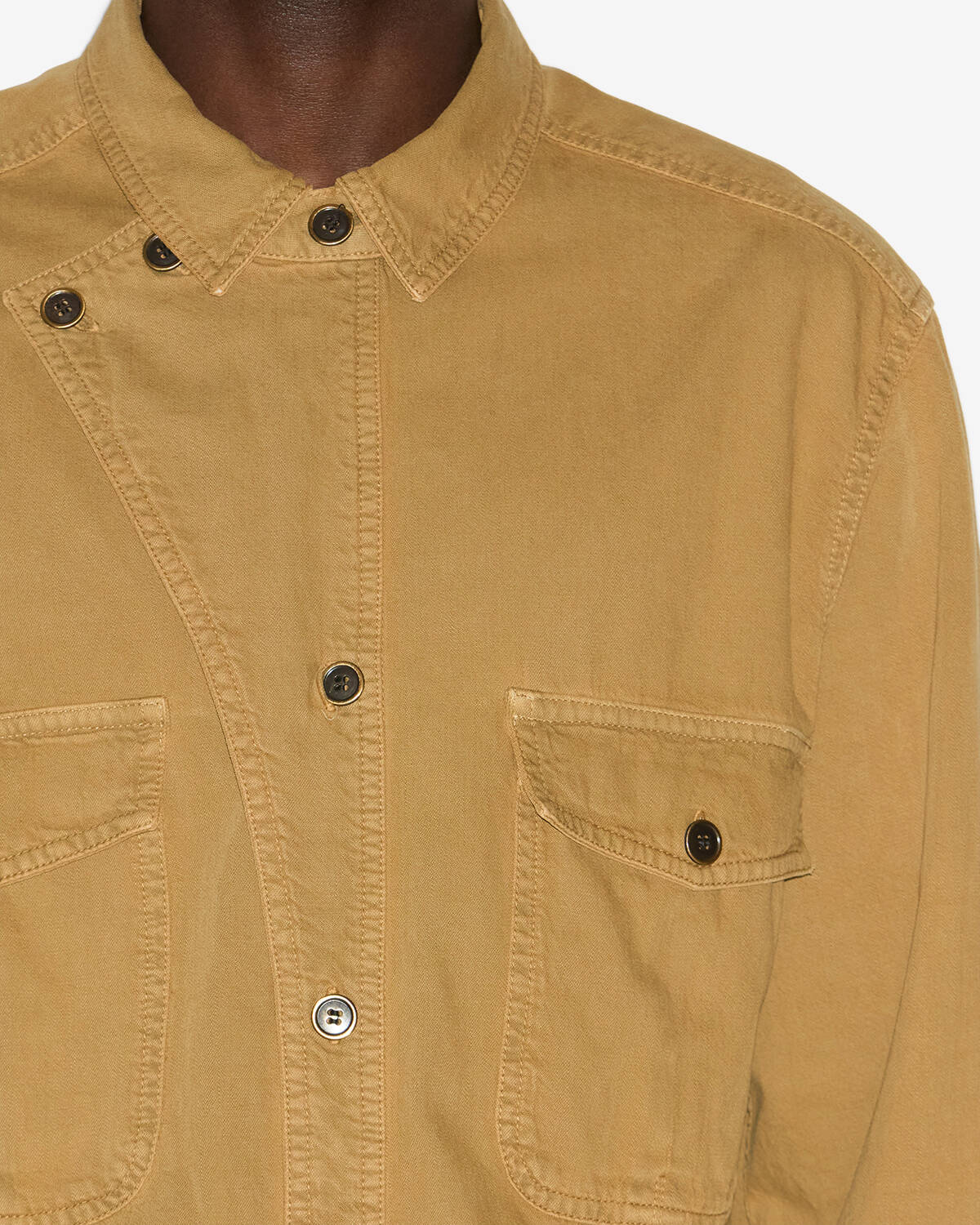 Hemd calix aus chambray - Bronze - Man - 2