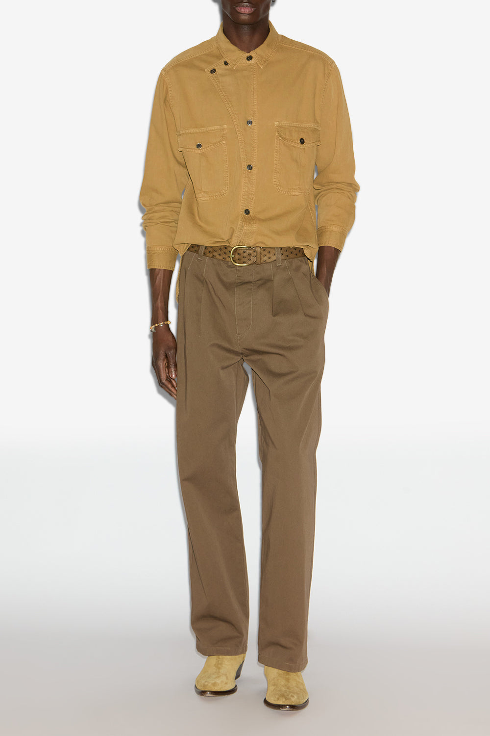 Hemd calix aus chambray - Bronze - Man - 2