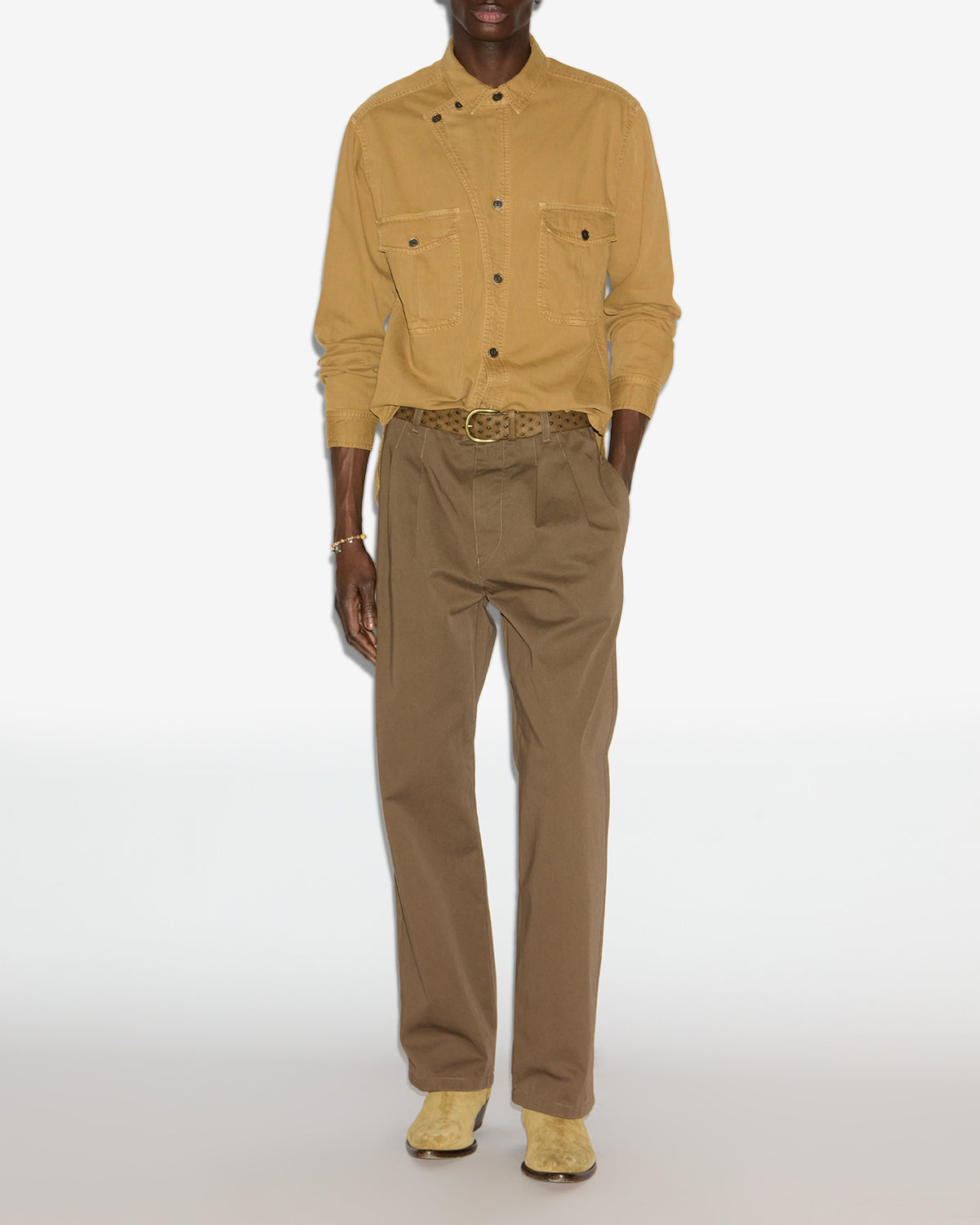 Hemd calix aus chambray - Bronze - Man - 1