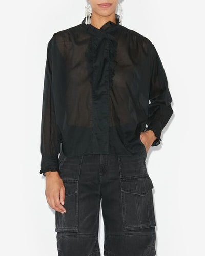 Pamias voile top - Black - Woman - 6
