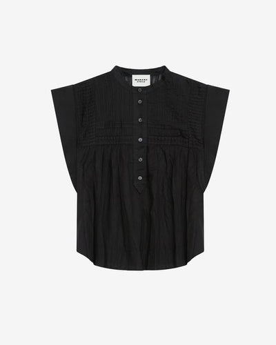 Leaza コットンボイル トップス - 黒 - Woman - 10
