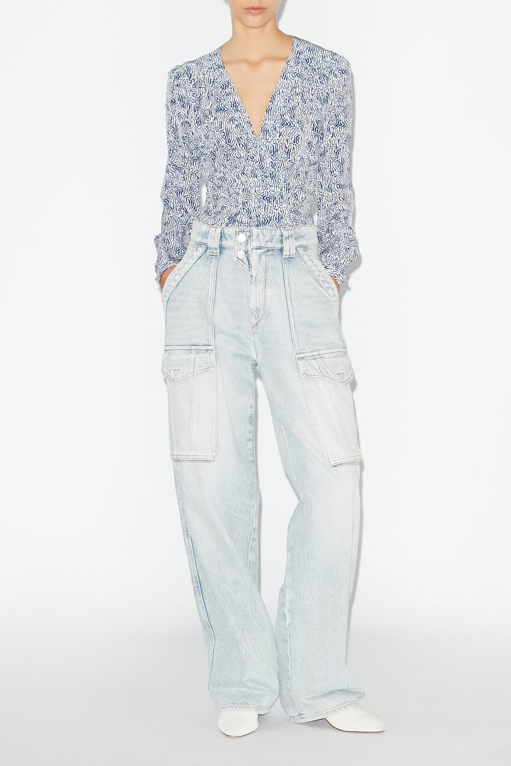 Long-sleeve blouse eddy - Blue - Woman - 2